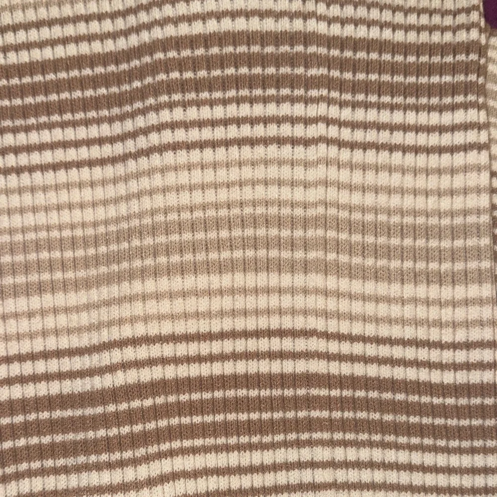 Jessica Simpson Women’s Tan & Cream Striped Long Fitted Maxi Pencil Skirt Small